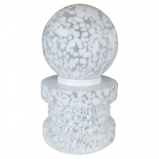 Pair of white lattimo table lamps